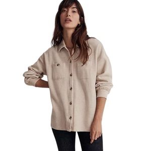 Double faced shirt jacket madewell Clearance